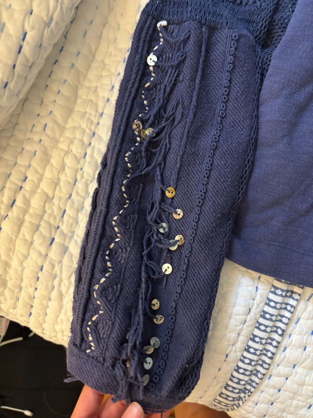 Free People Navy Sweater